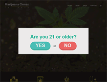 Tablet Screenshot of marijuanaclonesforsale.com